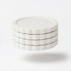 Ceramic Coaster Set of 4 Heat Resistant Table Protection Durable Modern Design | civaro