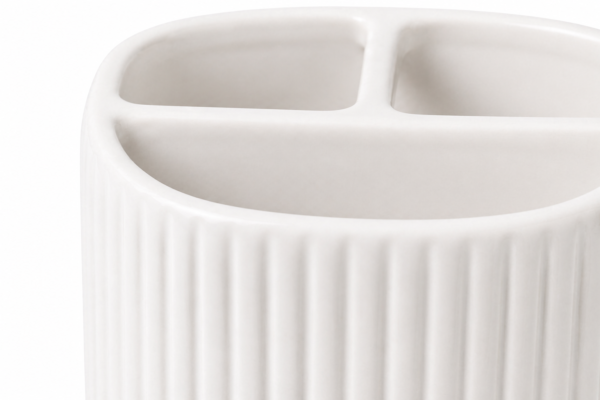 Ceramic Toothbrush Holder Cup Bathroom Organizer Durable Modern Design | civaro