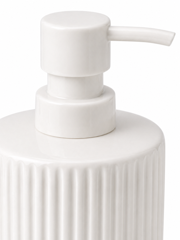 w3.3 Ceramic Lotion Dispenser Pump Bottle 300ml Bathroom Soap Dispenser Durable Modern Design | civaro
