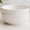 Ceramic Soup Bowl Set of 2 Deep Serving Bowls 700ml Durable Modern Design | civaro