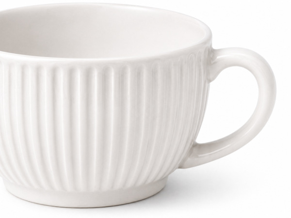 Ceramic Tea Cup Set of 4 Elegant Handle Cups 200ml Durable Modern Design | civaro