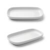w6.1 Ceramic Snack Plate Sectioned Serving Tray 1 Compartment Durable Modern Design | civaro