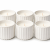 w7.1 Ceramic Mini Candle Jar Set of 6 Bulk Gift Pack Decorative Home Scented Candles | civaro
