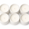 w7.2 Ceramic Mini Candle Jar Set of 6 Bulk Gift Pack Decorative Home Scented Candles | civaro