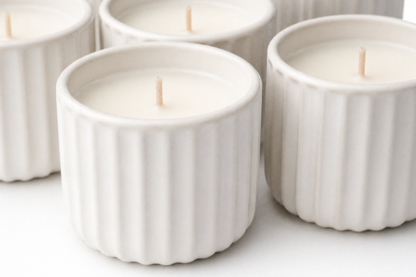 w7.3 Ceramic Mini Candle Jar Set of 6 Bulk Gift Pack Decorative Home Scented Candles | civaro