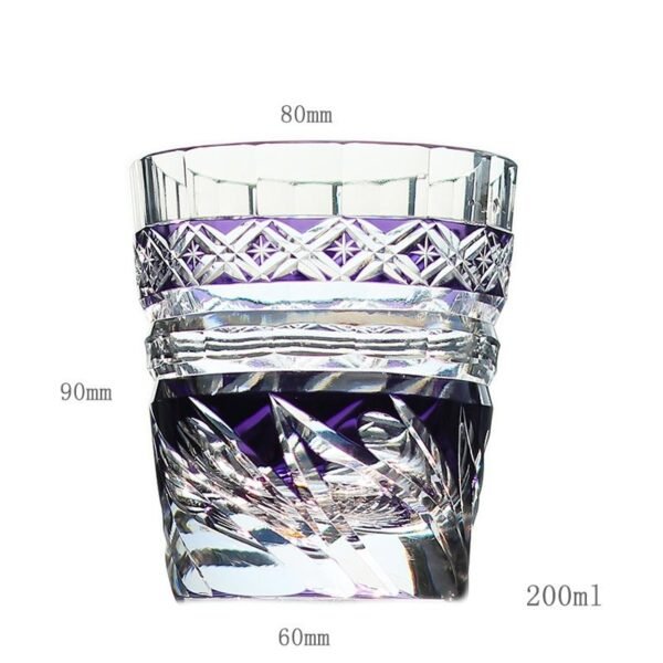 Edo Kiriko Handcrafted Zephyr Valley Whisky Glass