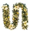 1303_c6317c65ba767141a12261a30005006d.jpg 2.7M Christmas Garland with LED Lights Luxury Rattan Wreath Fireplace Stair Decoration