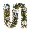 1303_c63e1d9a49e345ba9452e0784354635d.jpg 2.7M Christmas Garland with LED Lights Luxury Rattan Wreath Fireplace Stair Decoration