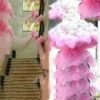 Crystal Tulle Organza Fabric Roll 10m x 48cm Wedding Decor DIY Tutu Sheer Gauze