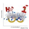 1357_0dfadc41e4485189aa637e9d36eb4893.jpg Christmas Party Glasses Novelty Glitter Frames Santa Reindeer Snowman Photo Props