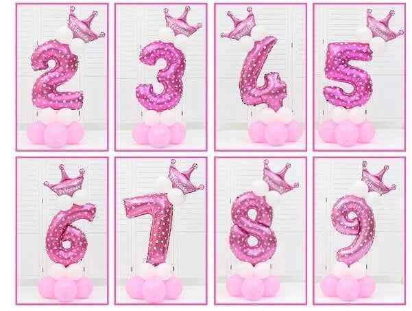 1443_c2facc45e5f7786006d9620bcbcfc4ae.jpg DIY Number Balloon Tower Kit with Crown Large Foil Age Birthday Party Decoration Boy Girl