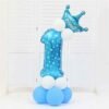1443_db8b13c2adfd3e2a9564a1fc6c78c6d6.jpg DIY Number Balloon Tower Kit with Crown Large Foil Age Birthday Party Decoration Boy Girl