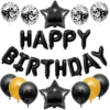 Happy Birthday Balloon Banner Set 25pcs Foil Letters Confetti Stars Party Kit