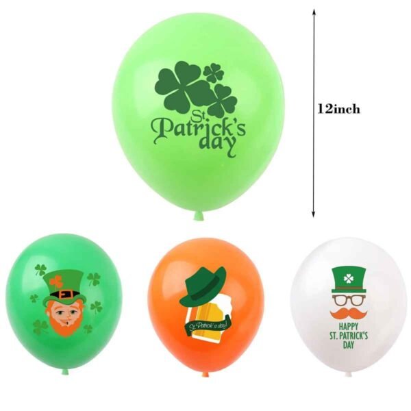 1566_f58e3f8a1c56cf326a7d843b91948d49.jpg St Patricks Day Balloon Set 5pcs Green Shamrock Irish Party Decoration 12 Inch Latex