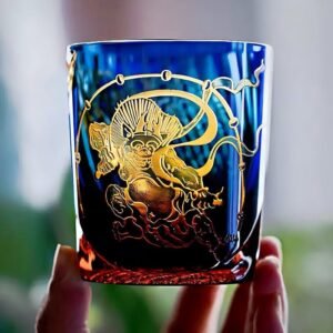 1_8210dad4-a92a-4b30-8e45-064f82d79978.jpg Edo Kiriko Handcrafted Raijin Whisky Glass
