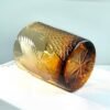 Edo Kiriko Handcrafted Pine & Crane Crystal Whisky Glass