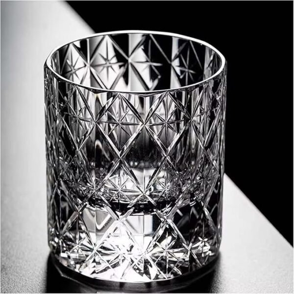 27.jpg Edo Kiriko Handcrafted Stellar Prism Crystal Whisky Glass