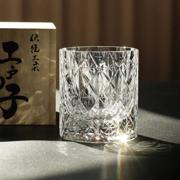 2_-1000x1000-1.jpg Edo Kiriko Handcrafted Stellar Prism Crystal Whisky Glass