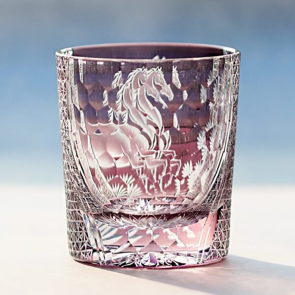O1CN01DOOdrv1KMICDfTyJd__3471631149-0-cib.jpg Edo Kiriko Handcrafted Steed Crystal Whisky Glass