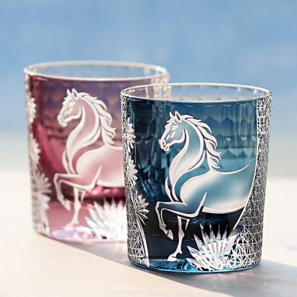 O1CN01bb4zvi1KMICD6tAoH__3471631149-0-cib.jpg Edo Kiriko Handcrafted Steed Crystal Whisky Glass