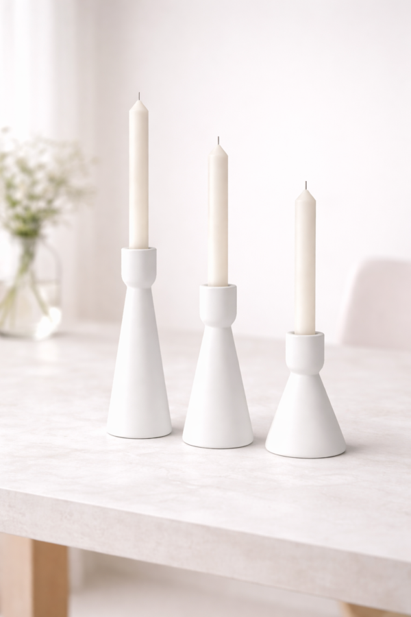cri3.3.png Ceramic Candle Holder Minimalist Table Decor Set | Cerâmica Capuchos