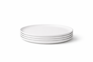 cri4.1.png Ceramic Dinner Plate Set of 4 Modern White Dining Plates | Cerâmica Capuchos