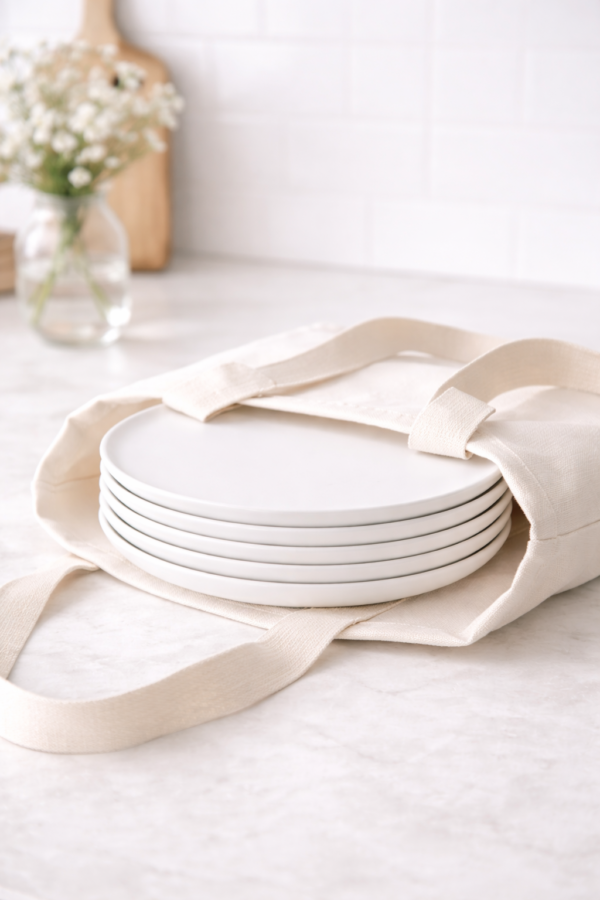cri4.3.png Ceramic Dinner Plate Set of 4 Modern White Dining Plates | Cerâmica Capuchos
