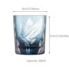 Edo Kiriko Handcrafted Pine & Crane Crystal Whisky Glass